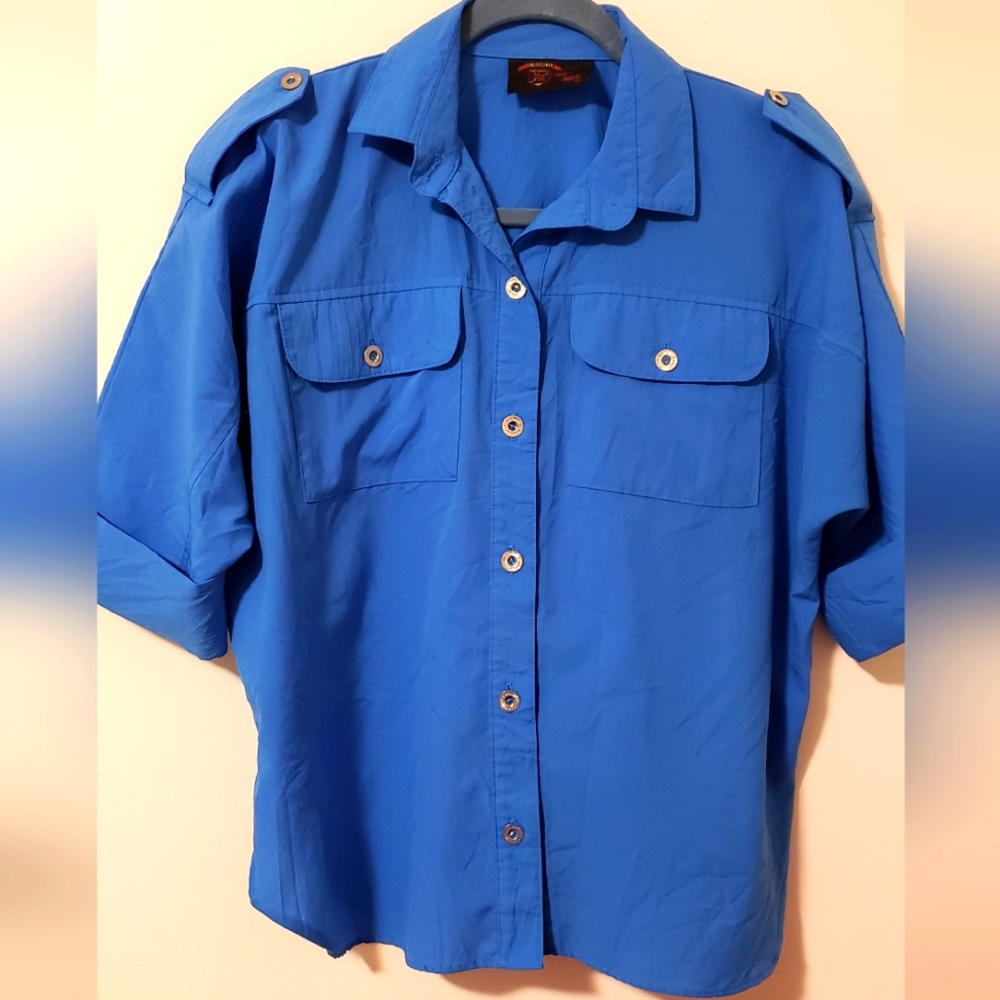 *Vintage* Blue Blouse